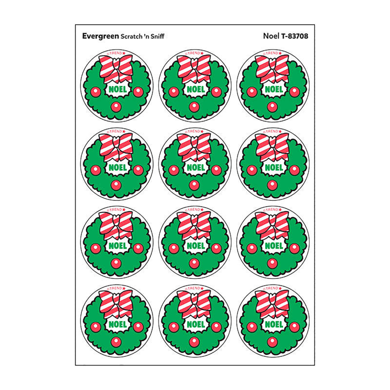 Stinky Stickers Noel Evergreen Scen (Pack of 12)