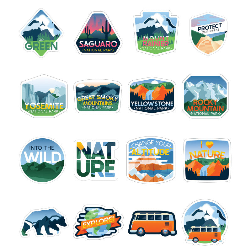 Adventure Vinyl Stickers (Pack of 6)