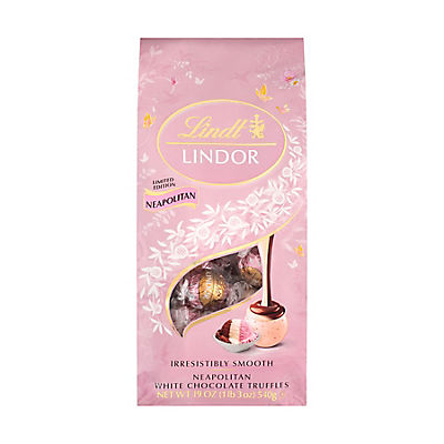 Lindor Neapolitan White Chocolate Truffles, 19 oz.