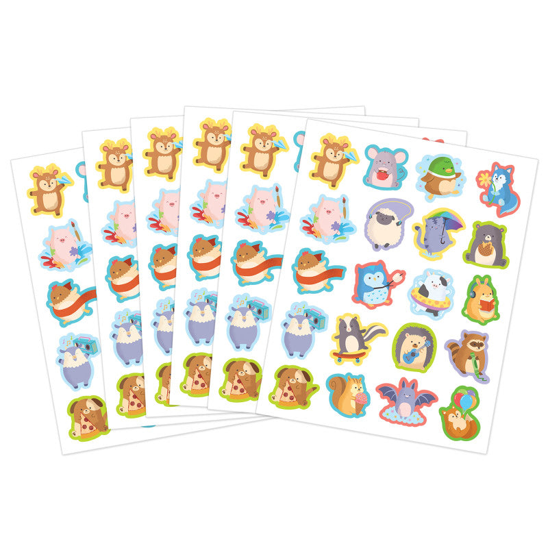 Cute Critters Stickers (Pack of 12)