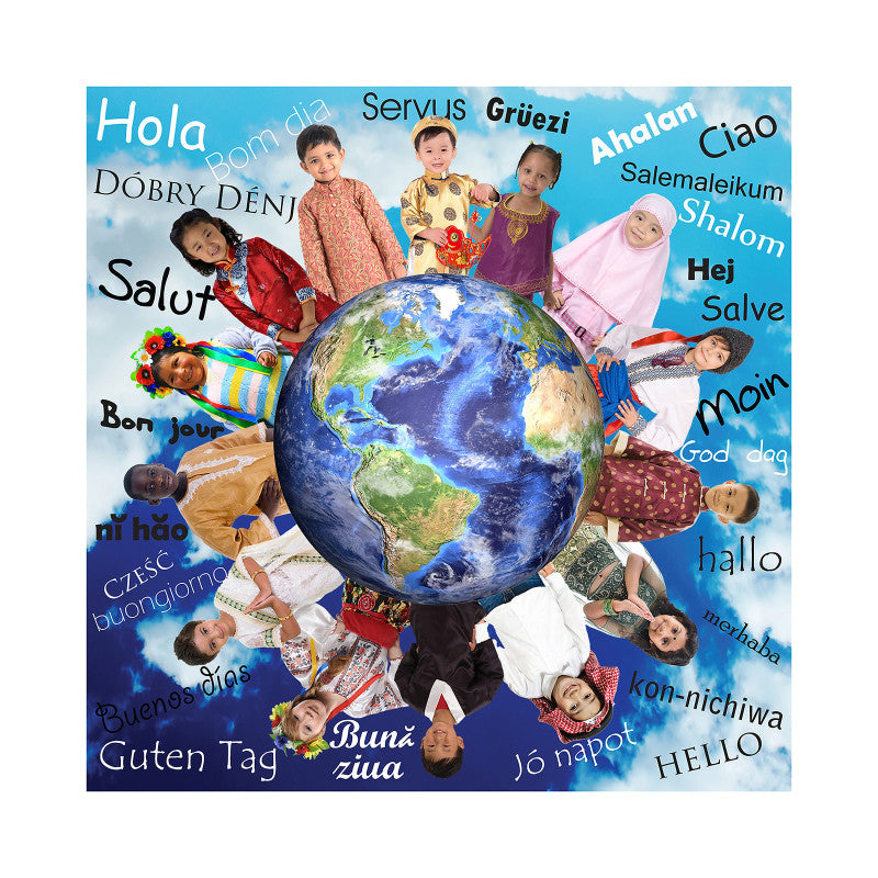 Hello World Jumbo Photo Floor Puzzl