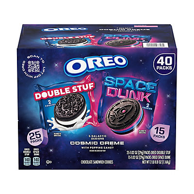 Oreo Space Dunk Chocolate Sandwich Cookies Snack Packs, 40 pk.