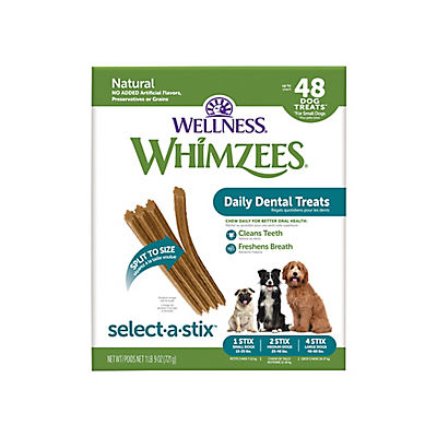 Wellness Whimzees Select A Stix, 48 ct.