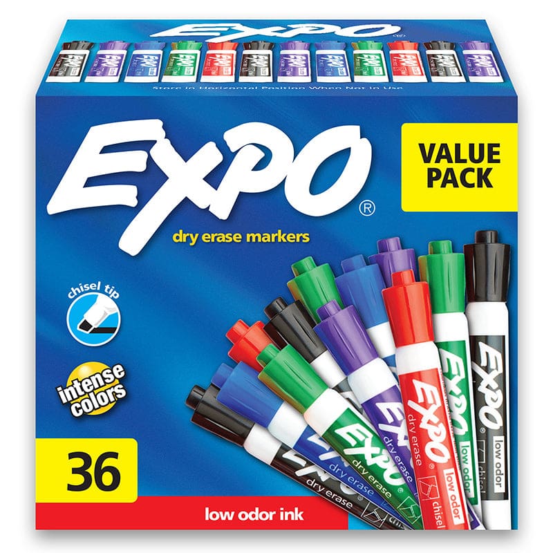36Ct Asst Expo Chisel Dryeras Markr - Markers - Sanford L.p.
