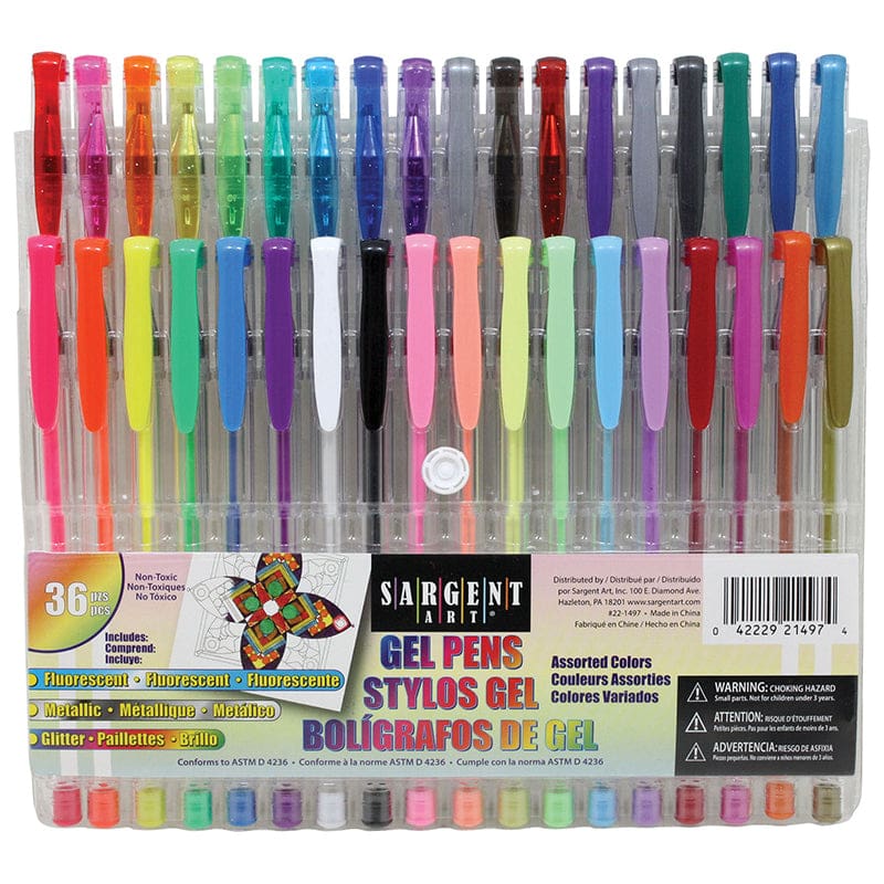 36Ct Gel Pen Set (Pack of 2) - Pens - Sargent Art Inc.