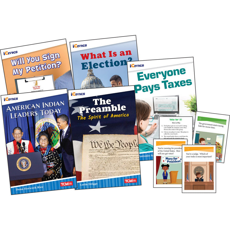 Icivic Gr3 Leadership & Responsibil 5 Book Set & Game Cards