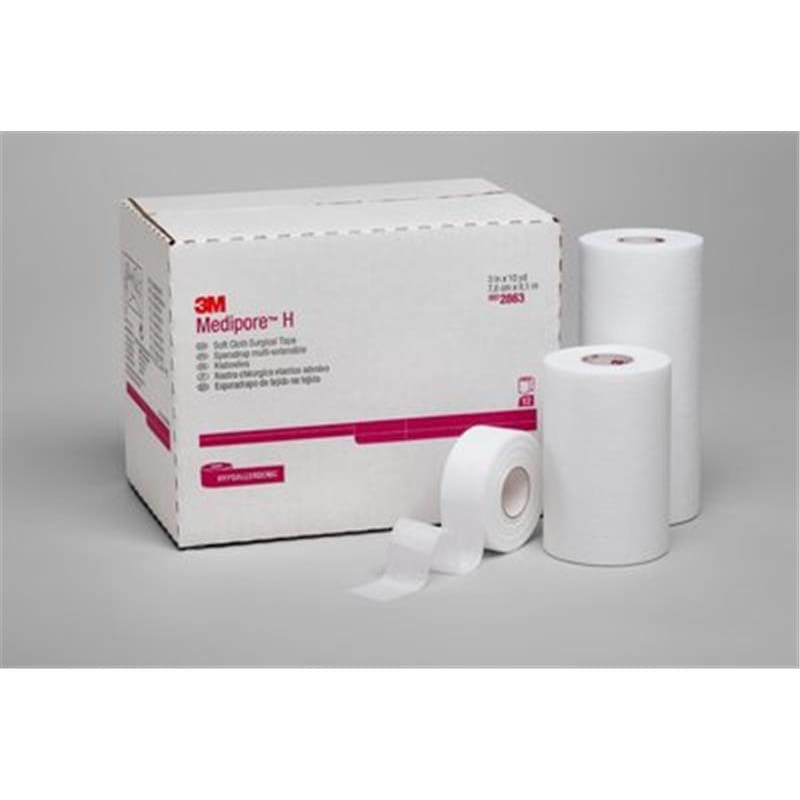 3M Medipore Soft Cloth Tape 1 X 10Yds Pack of 2 - Wound Care >> Basic Wound Care >> Tapes - 3M