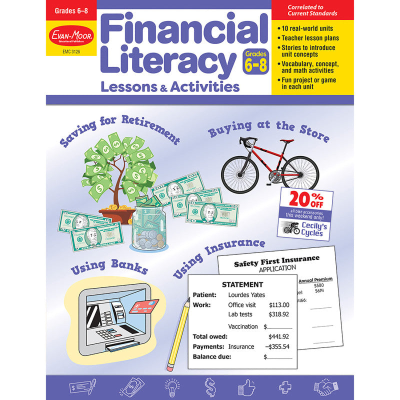 Gr6 Financial Literacy Lessons & Activities (Pack of 2)