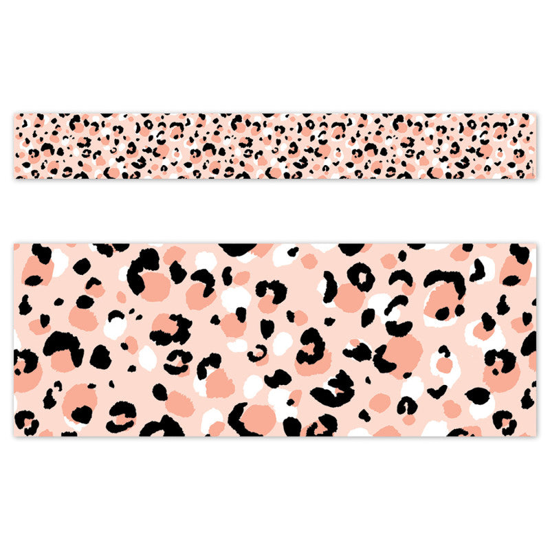 Blush Leopard Jungle Friends Border (Pack of 8)