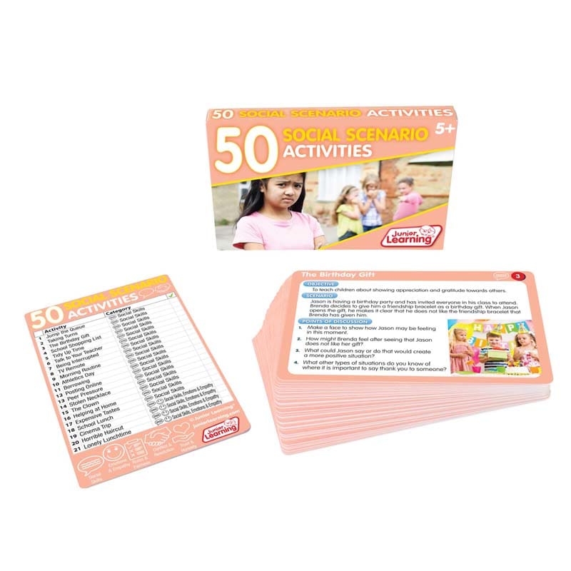 50 Social Scenario Activities (Pack of 3) - Classroom Management - Junior Learning