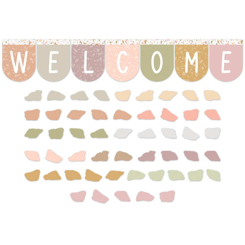 Terrazzo Tones Welcome Bunting Bbs (Pack of 3)