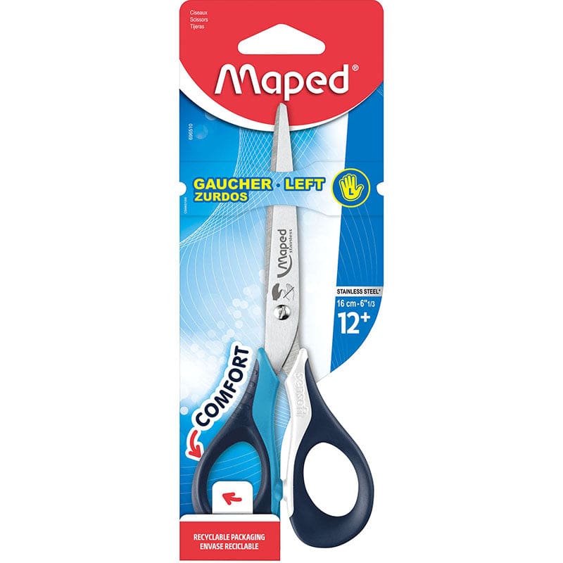 6.3In Sensoft Scissors Left Handed (Pack of 12) - Scissors - Maped Helix Usa