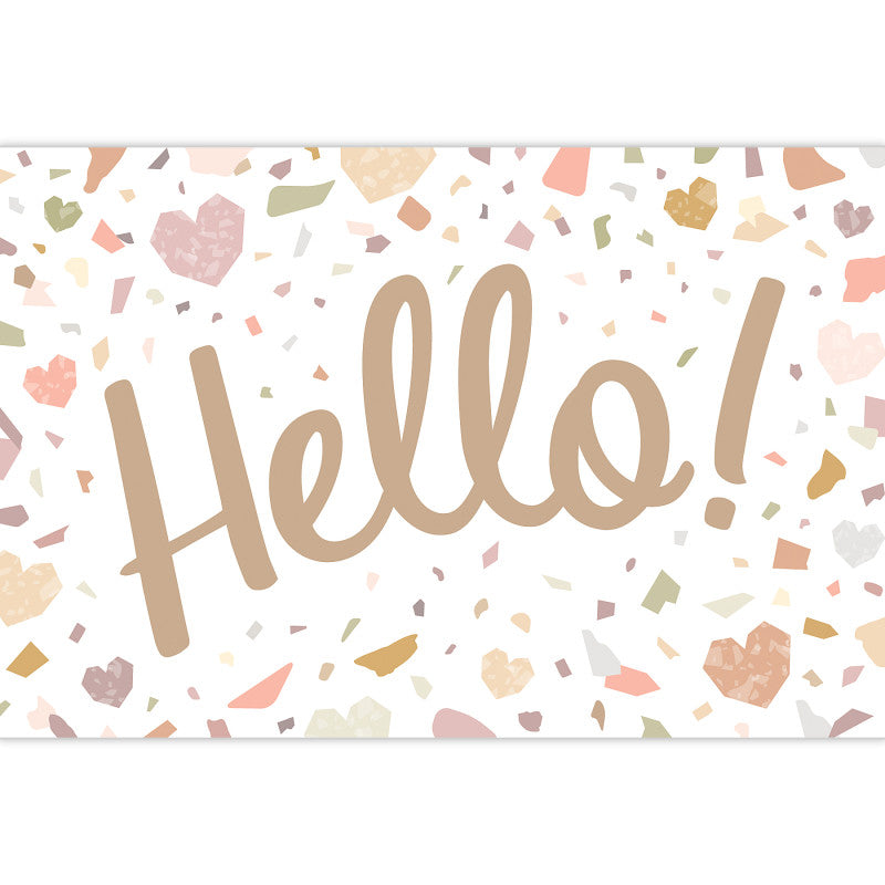 Terrazzo Tones Hello Postcards (Pack of 10)