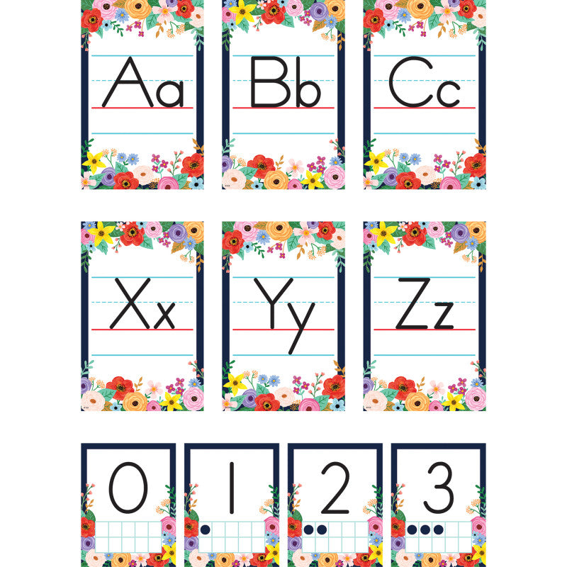Wildflowers Alphabet Bulletin Board (Pack of 3)