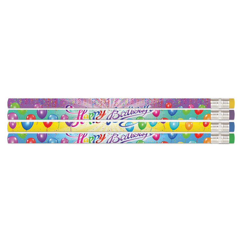 12Ct Happy Birthday Rainbow Pencil (Pack of 12)