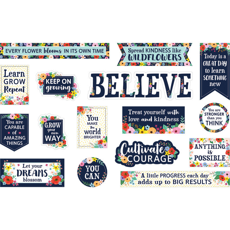 Wildflowers Mini Bulletin Board (Pack of 6)