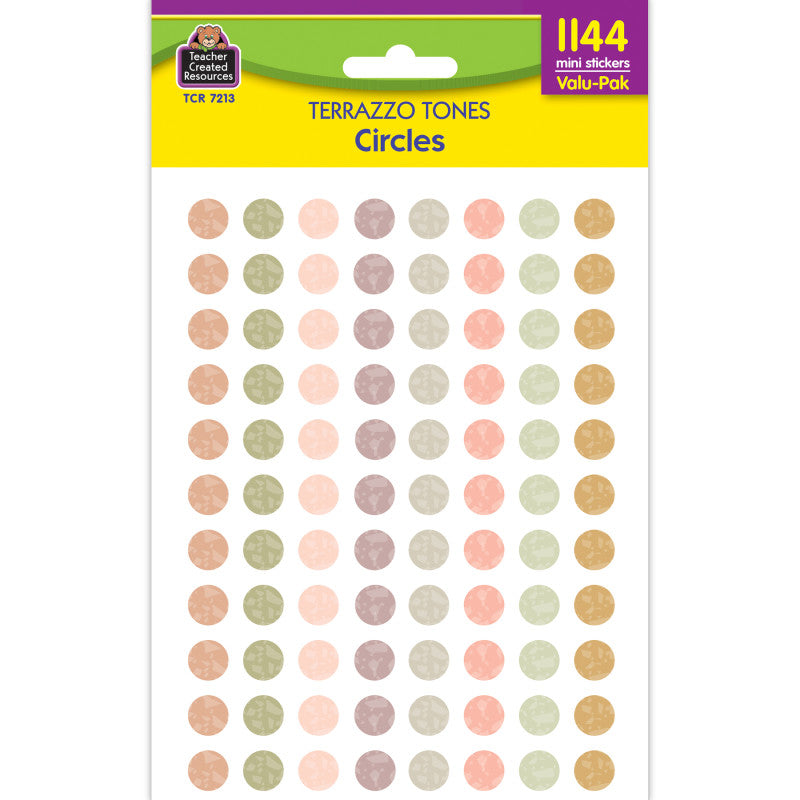 Terrazzo Tones Circles Mini Sticker (Pack of 10)
