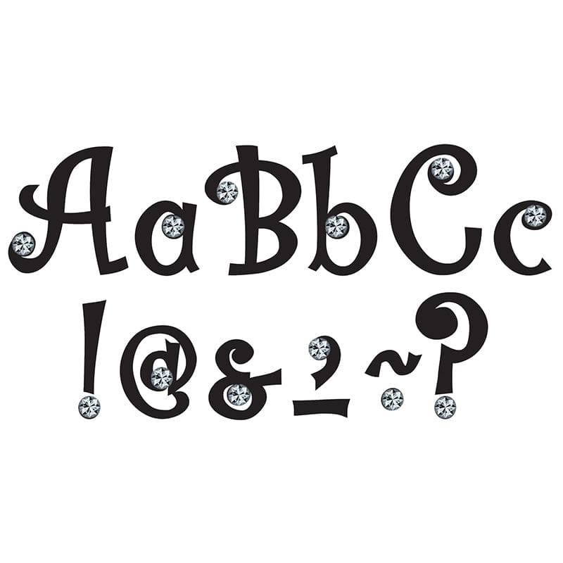 7In Bling Letters With Jewels (Pack of 2) - Letters - Teacher Created Resources
