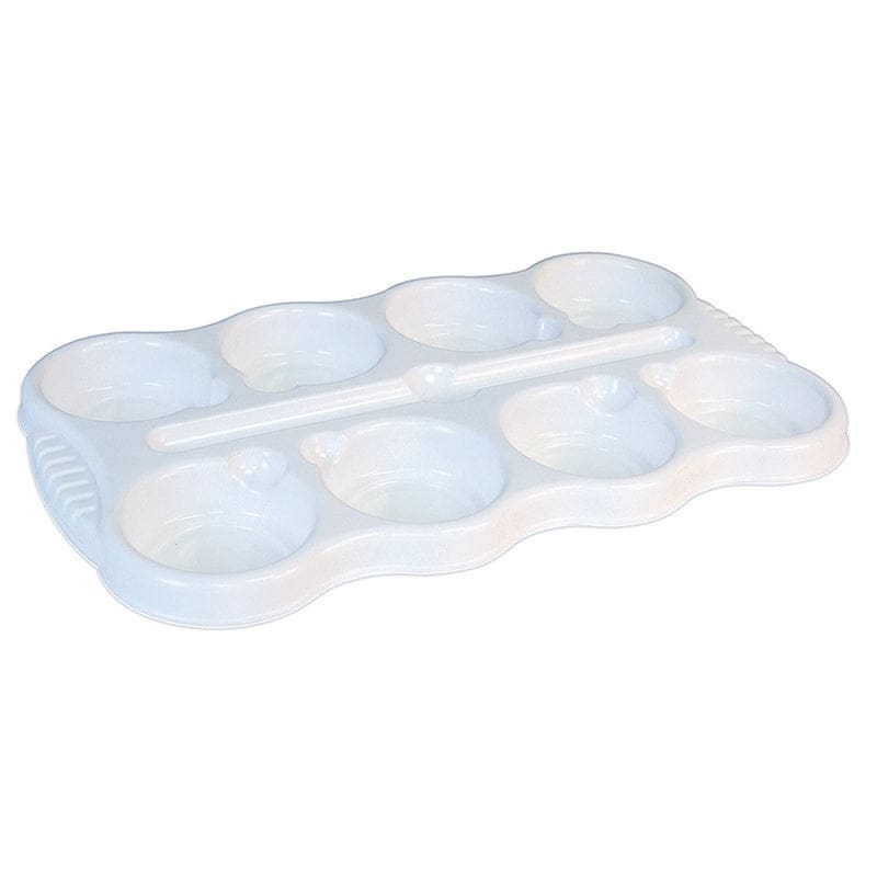 8 Well Palette with Brush Recess (Pack of 12) - Paint Accessories - Sargent Art Inc.