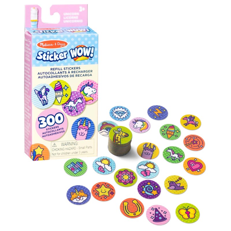 Unicorn Refill Stickers Sticker Wow (Pack of 8)
