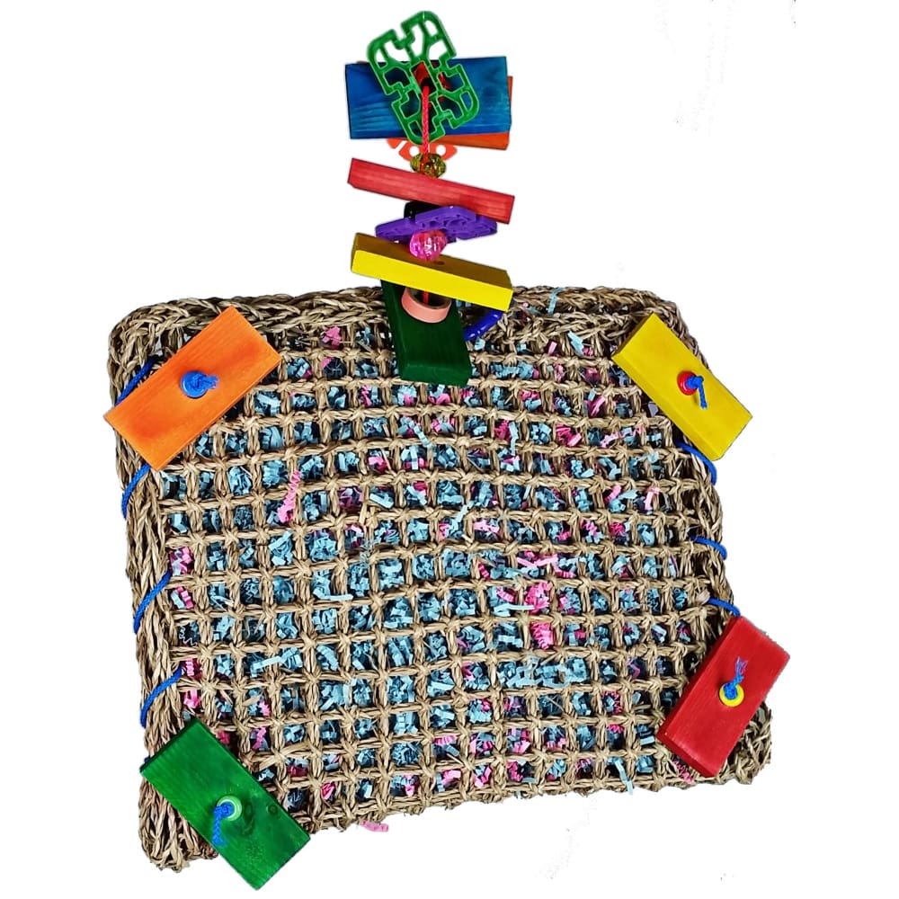 A and E Cages Happy Beaks Vine Mat Forage Pouch Bird Toy One Size - Pet Supplies - A and E
