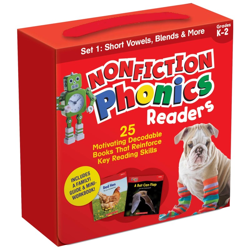 Short Vowels Blends Single Set Nonfiction Phonics Readers (Pack of 2)