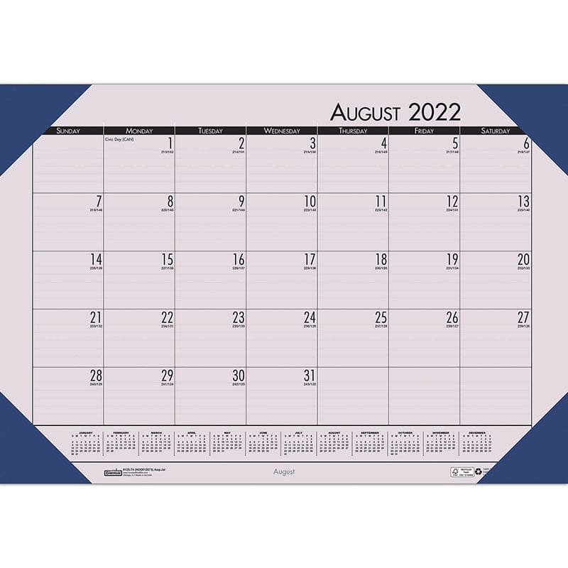 Academic Ecotones Desk Pad Orchid Paper Cordovan Holder (Pack of 3) - Calendars - House Of Doolittle