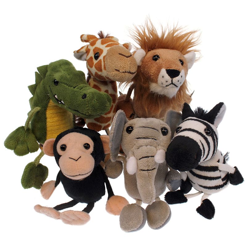 African Animals Finger Puppets 6St - Puppets & Puppet Theaters - The Puppet Company