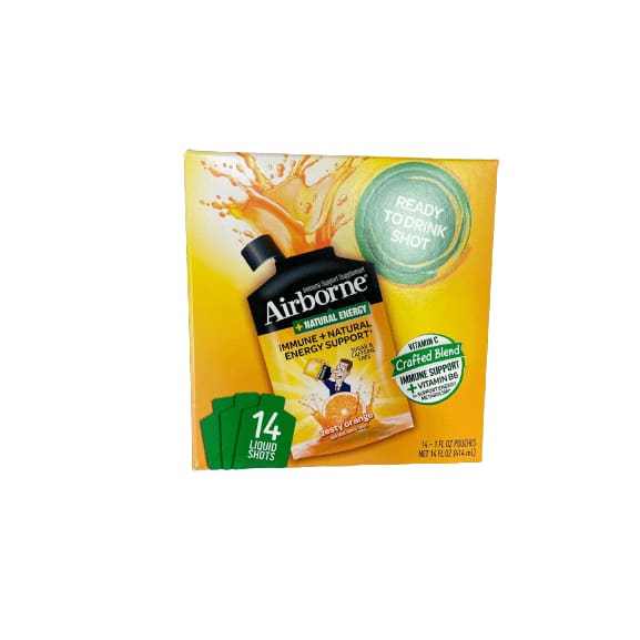 Airborne Airborne Vitamin C 500mg - Zesty Orange Shots (10 count / 1.0 fl oz shots)