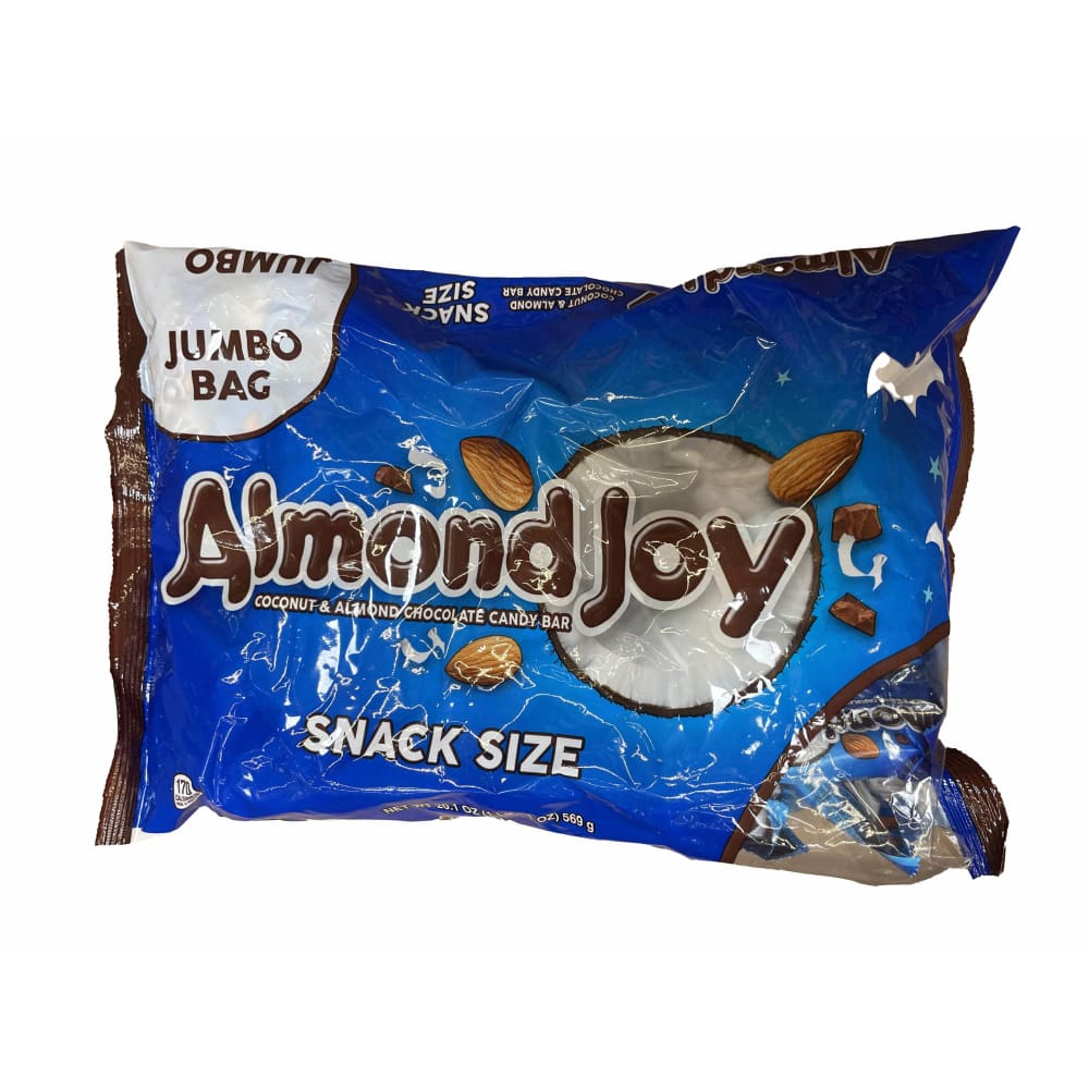 Almond Joy ALMOND JOY, Coconut and Almond Chocolate Snack Size Candy Bars, Gluten Free, Individually Wrapped, 20.1 oz, Jumbo Bag
