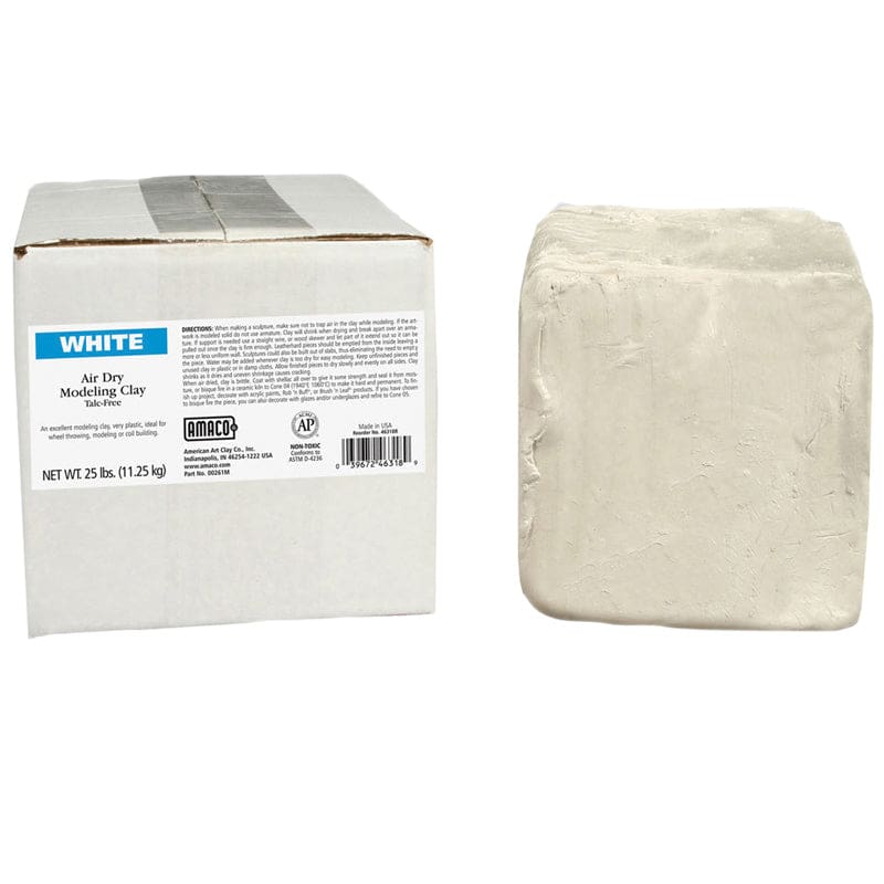 Amaco Air Dry Clay White 25 Lb - Clay & Clay Tools - American Art Clay
