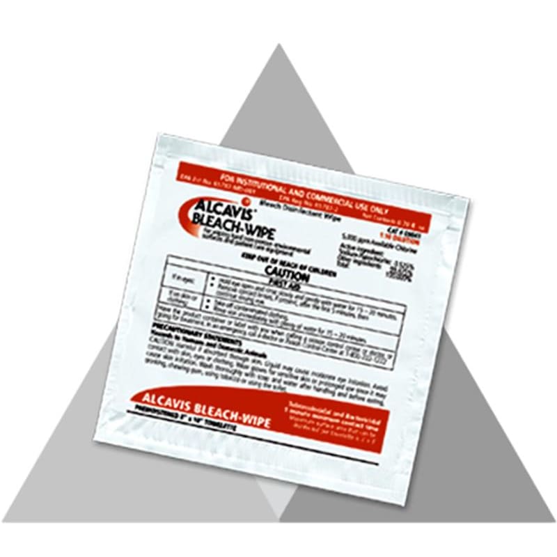 Angelini Pharma Bleach Wipes 1:10 8 X 10 Box of 100 - HouseKeeping >> Disinfectants - Angelini Pharma