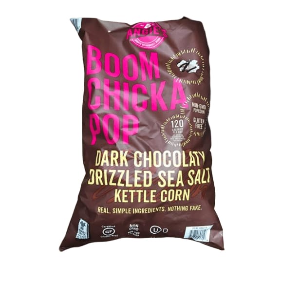 ANGIES BOOMCHICKAPOP Dark Chocolaty Drizzled Sea Salt Kettle Corn, 17 oz - ShelHealth.Com