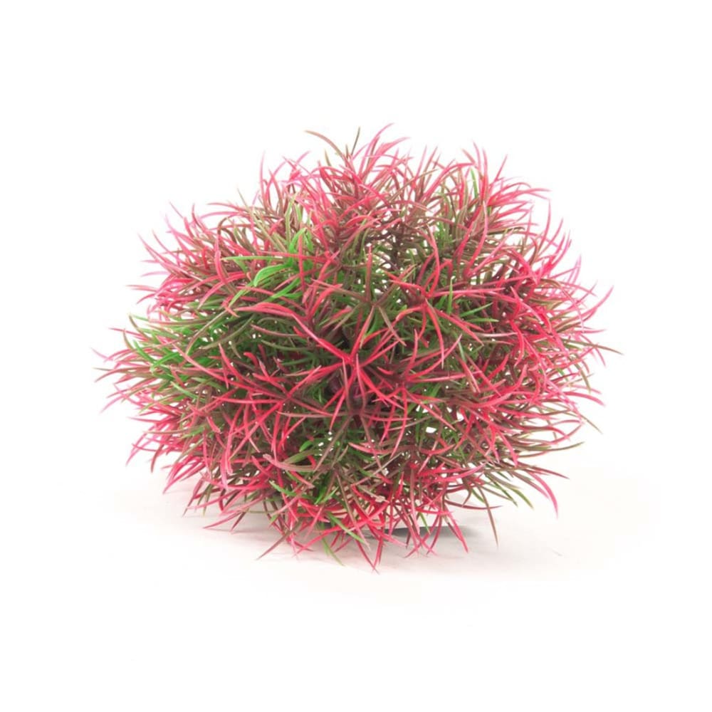 Aquatop Ball Aquarium Plant with Weighted Base Green; Red; 1ea-5 in - Pet Supplies - Aquatop