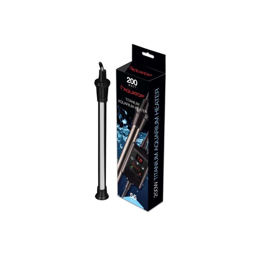 Aquatop Submersible Titanium Aquarium Heater & External Thermostat 200 Watt - Pet Supplies - Aquatop