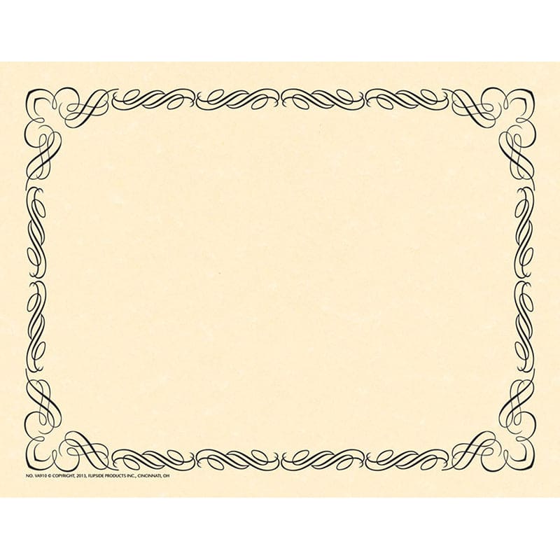 Arabesque Border Paper Black (Pack of 8) - Design Paper/Computer Paper - Flipside