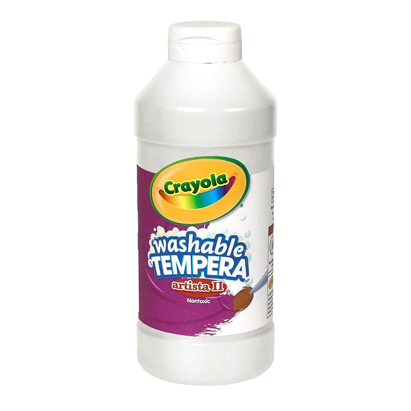Artista Ii Tempera 16 Oz White Washable Paint (Pack of 10) - Paint - Crayola LLC