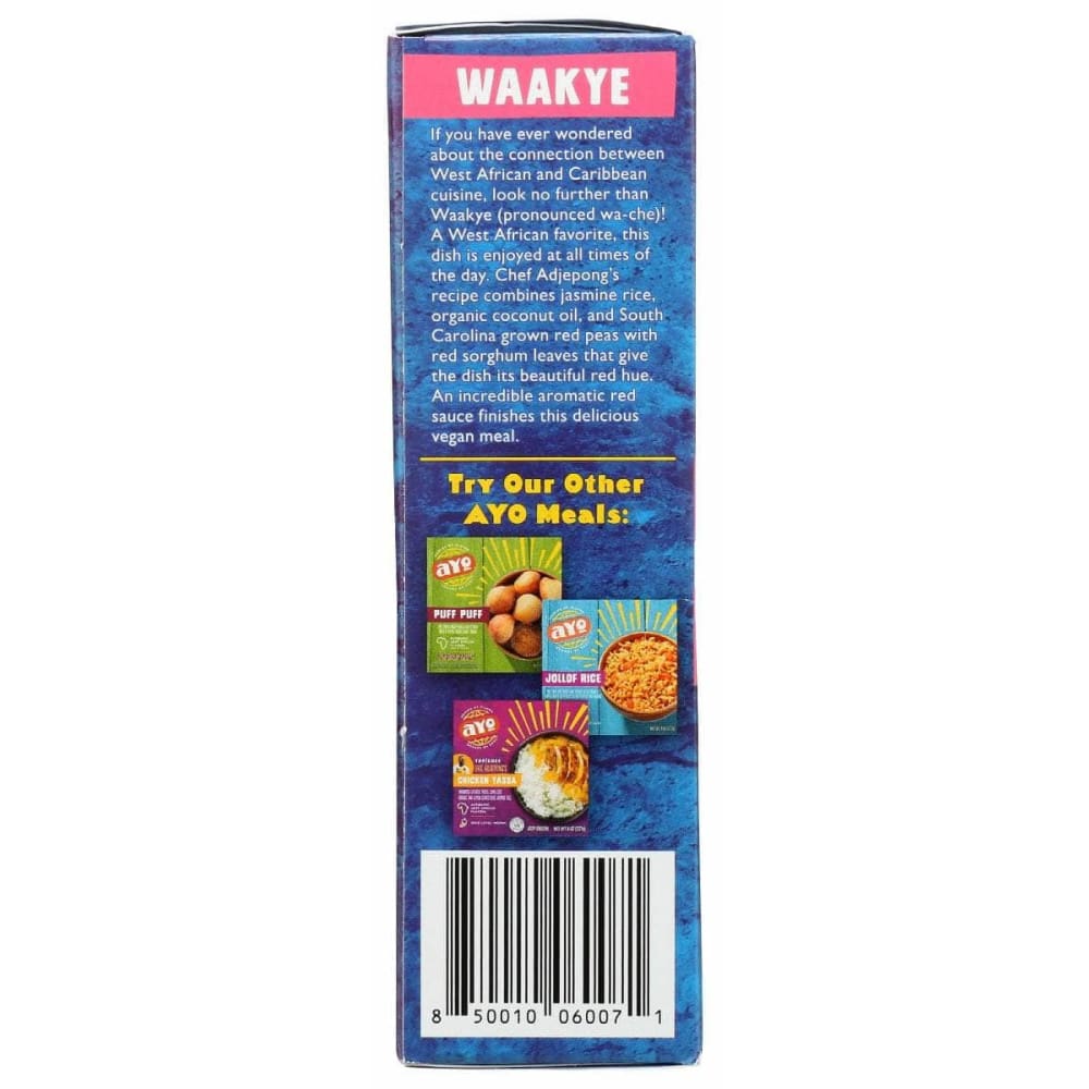 Ayo Foods Grocery > Frozen AYO FOODS: Vgtbl Entr Waakye, 8 oz