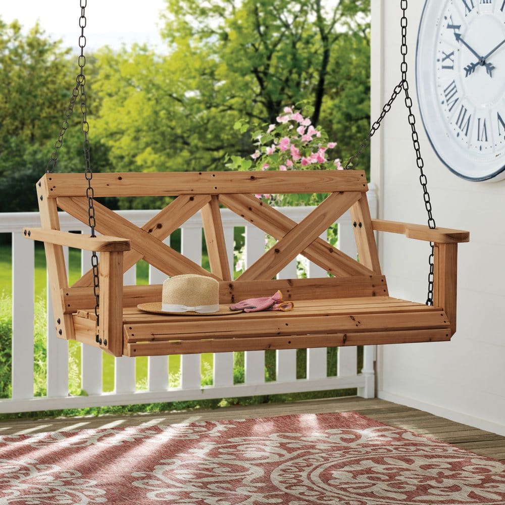 Backyard Discovery Farmhouse Porch Swing - Pergolas - Backyard