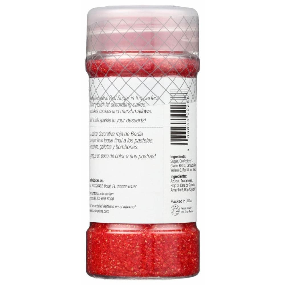BADIA Badia Decorative Red Sugar, 4 Oz