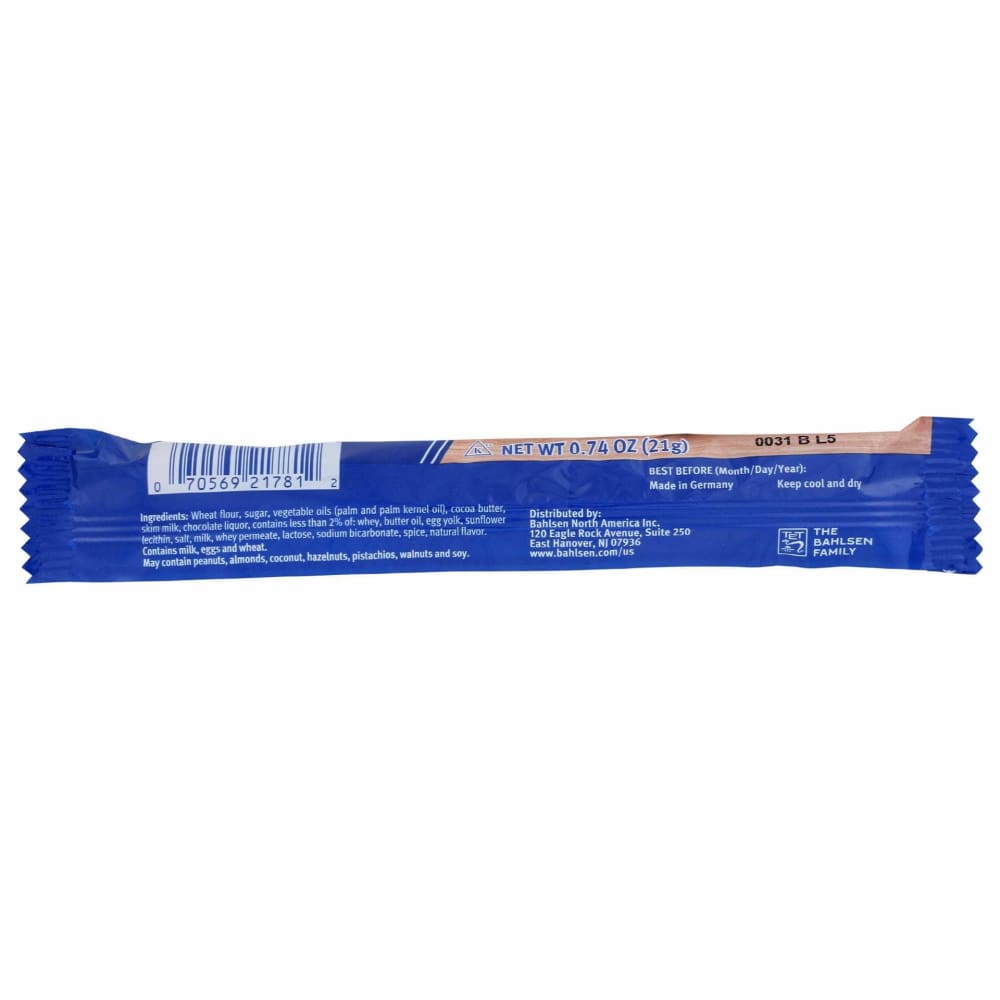 BAHLSEN Bahlsen Waffeleten Milk 3 Count, 0.74 Oz