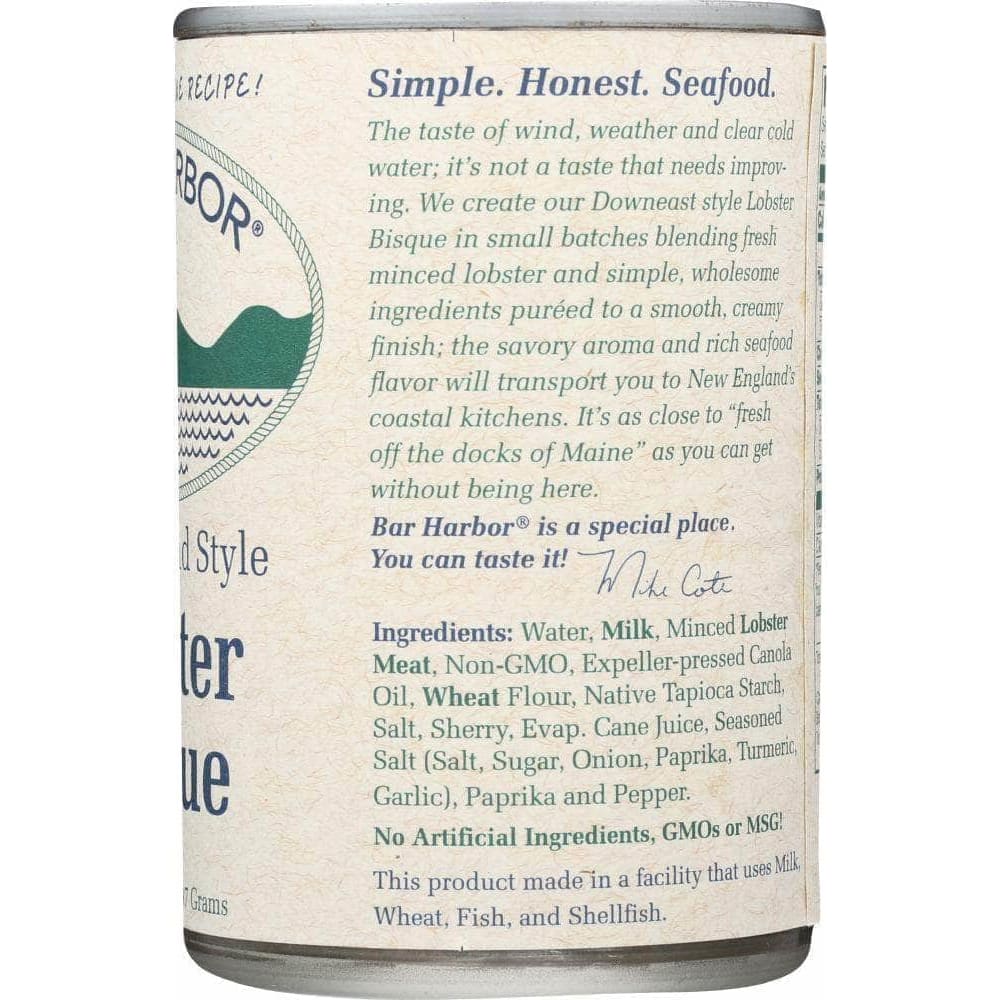 Bar Harbor Bar Harbor New England Style Lobster Bisque, 10.5 oz