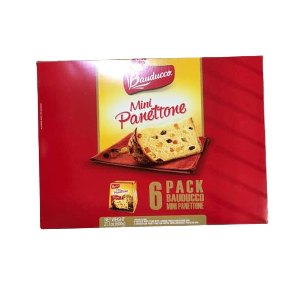 Bauducco Mini Panetton - Traditional Holiday Cake - Moist & Fresh Specialty Cake - 6 Pack 21.1 Oz - ShelHealth.Com