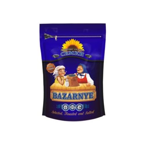 BAZARNYJE Black Roasted & Salted Sunflower Seeds 10.58 oz. (300 g.) - BAZARNYJE