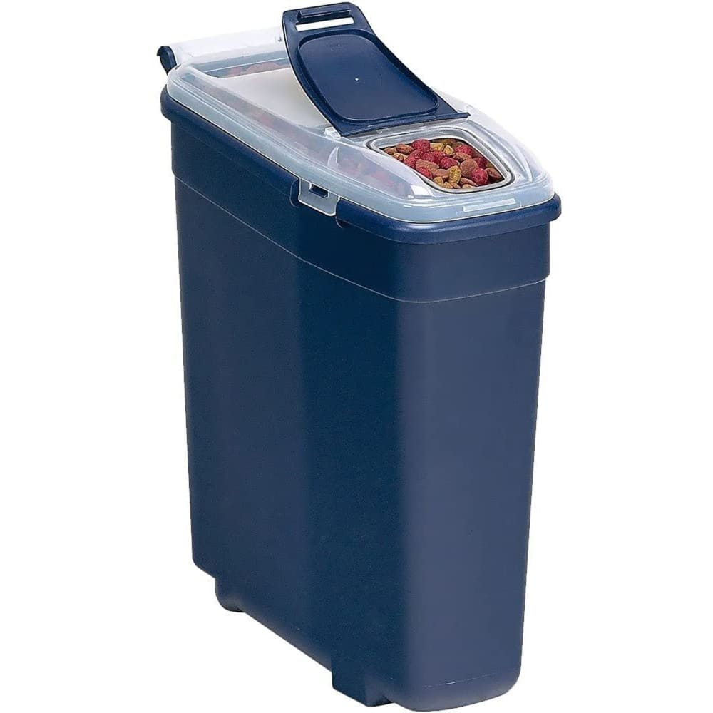 Bergan Smart Storage Food Bin Navy Medium - Pet Supplies - Bergan