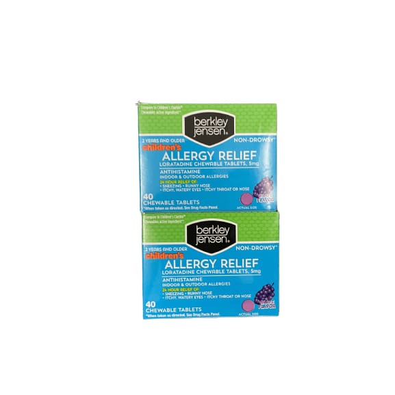 berkey jensen allergy relief chewable tablets 80 Count - berkey jensen