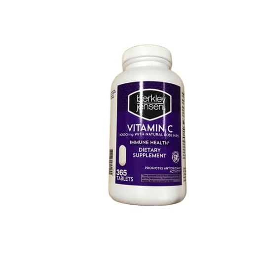 Berkley Jensen 1,000mg Vitamin C with Natural Rose Hips, 365 ct. - ShelHealth.Com