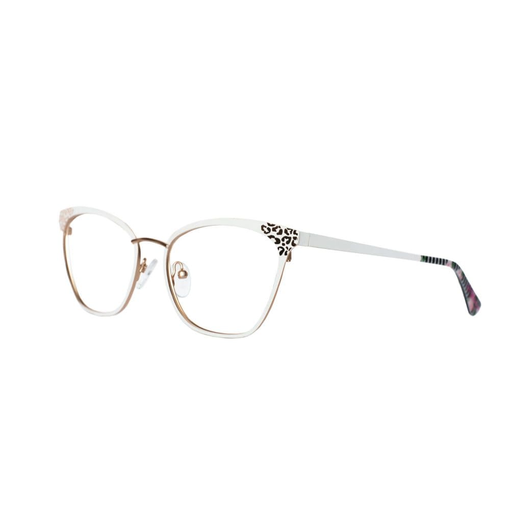 Betsey Johnson BW14 Eyewear Cheetah & White - Prescription Eyewear - Betsey Johnson