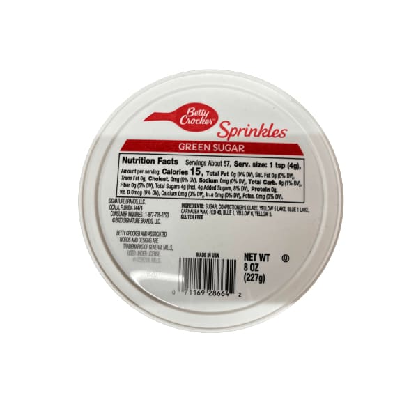 Betty Crocker Betty Crocker Sugar Decors - Green Sugar - 8 oz.
