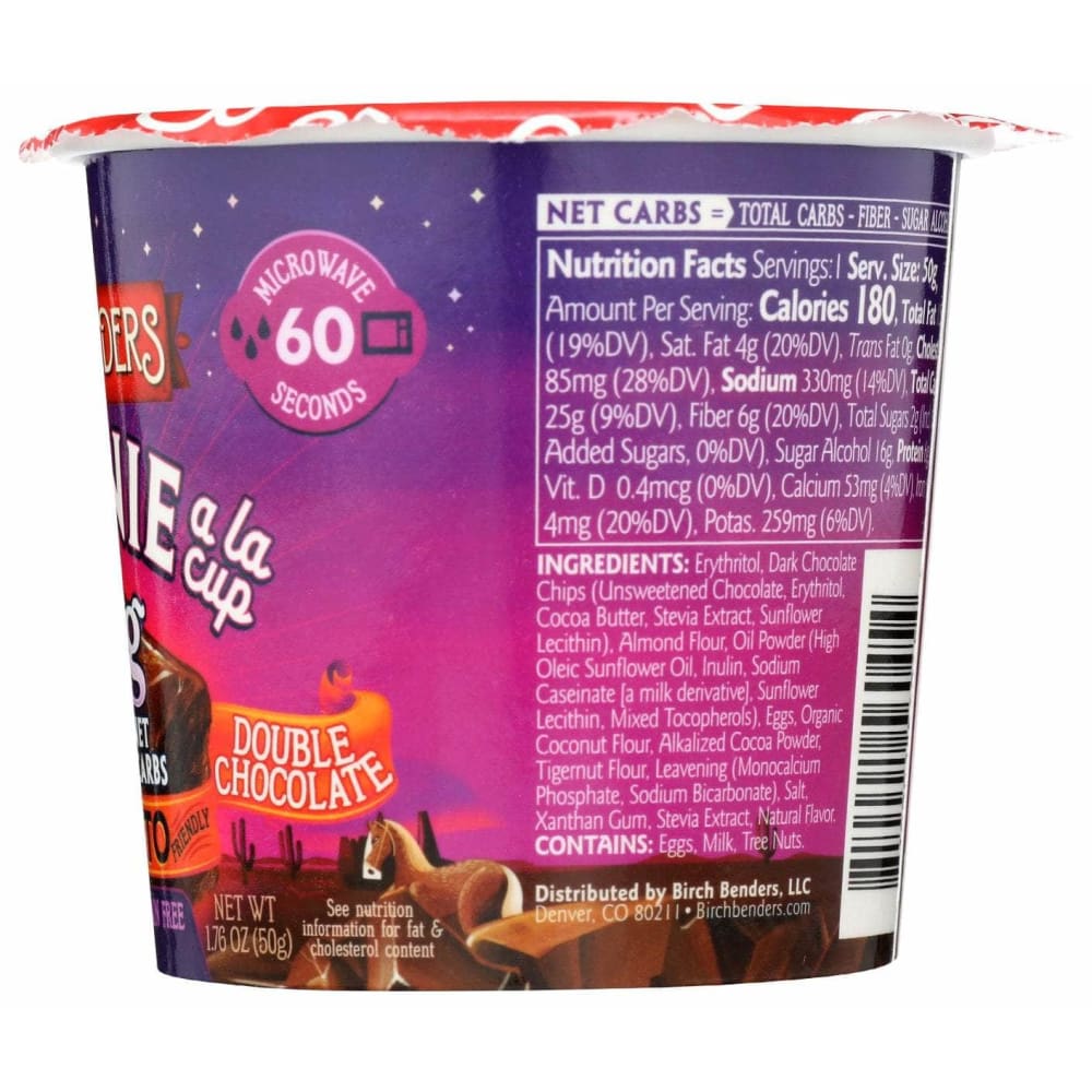 BIRCH BENDERS Birch Benders Baking Cup Dbl Chc Brwnie, 1.76 Oz